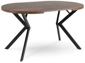 JAKS Okrúhly rozkladací stôl 90 - 190 cm rustikálny dub Lugo