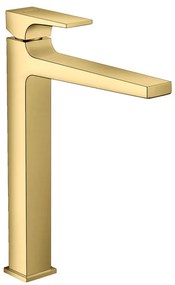Hansgrohe Metropol, vysoká umývadlová batéria, s výpustom Push-Open, zlatá lesklá, HAN-32512990