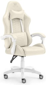 Herné kreslo HC-1000 Beige - zamatová látka