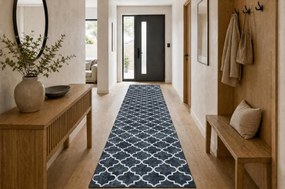 Protišmykový behúň LOTUS CLOVER 60924 čierny