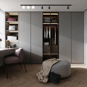 Bodové svietidlo VOX 3xG9/8W/230V + 3xGU10/10W čierna