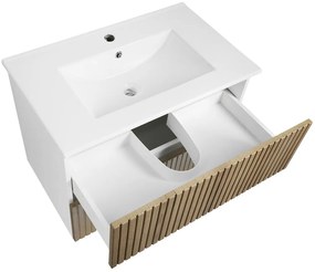 Aqualine Aqualine, PANEDA STRIP umývadlová skrinka 74,5x55x45,2cm, dub emporio, PN375
