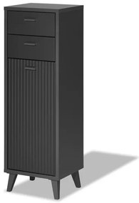 Livarno home Kúpeľňová skrinka vo zvlnenom vzhľade, antracitová  (100378831)