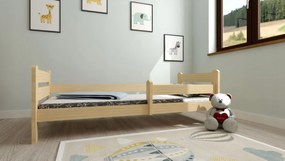 Detská posteľ z masívu borovice EDITA - 200x90 cm - prírodná