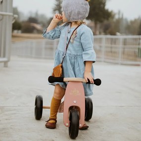 Drevené balančné odrážadlo Tiny Tot 2v1 koralová