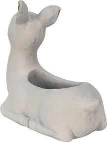 Cementový kvetináč v tvare srnečky - 23*11*21 cm