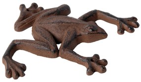 Záhradná liatinová figúrka Froggo, sada 2ks, 1,5x14,5 cm, hnedá