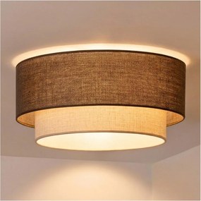 BRILAGI - LED stropné svietidlo BOHO ECO 1xE27/10W/230V pr. 40 cm hnedá/krémová