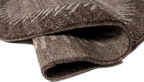 TA Koberec K189A TMAVO BÉŽOVÉ SARI KOLESO 3UX Rozmer: 100x100 cm