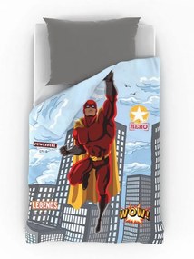 Kvalitex Bavlnené obliečky Superhero, 140 x 200 cm, 70 x 90 cm