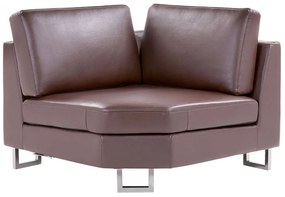 Rohová sedačka SILKEBORG (koža) (hnedá) (P). Vlastná spoľahlivá doprava až k Vám domov. 1019379