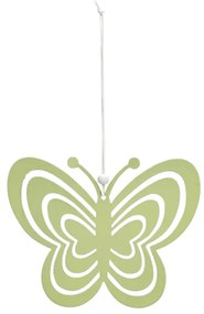 Závesný kovový motýľ PASTEL BUTTERFLY - viac farieb Farba: Žltá