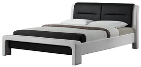 Posteľ Cassandra 120 biela-čierna