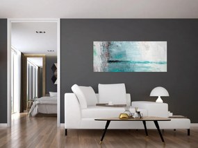 Obraz - Abstraktné olejomaľba (120x50 cm)