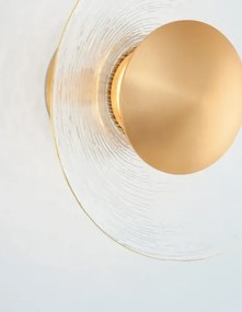 Dizajnové nástenné svietidlo Esil 16 zlaté