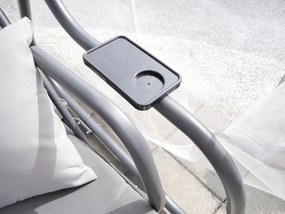 Zahradní houpačka Colette 220 cm šedá