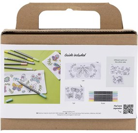 Kreatívna sada Mini Craft Kit Textile Colouring Butterflies