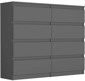 Komoda s 8 šuflíkmi R-120-S8 - rôzne farebné prevedenia artisan
