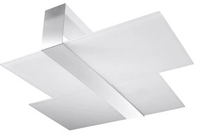 Sollux SL.0188 - Stropné svietidlo MASSIMO 2xE27/60W/230V biela/chróm
