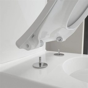 VILLEROY &amp; BOCH Venticello WC sedátko s poklopom SlimSeat (wrapover), s funkciou QuickRelease a Softclosing, biela alpská, 9M79S101