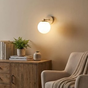Brilagi - Nástenné svietidlo MILO ECRU 1xE27/60W/230V béžová/zlatá