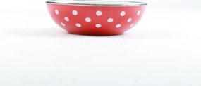 BELIS smaltovaná miska biele bodky, 26 cm