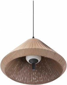 Faro Saigon závesné svietidlo šedá/hnedá, IP65, dizajnové, E27, 67 cm