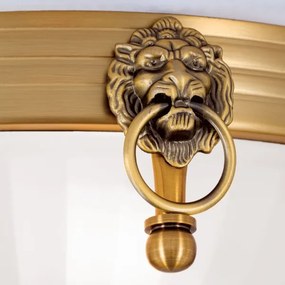 Orion DL 7-522/31 - Stropné svietidlo ROCCA 2xE27/60W/230V pr. 31 cm bronz/biela