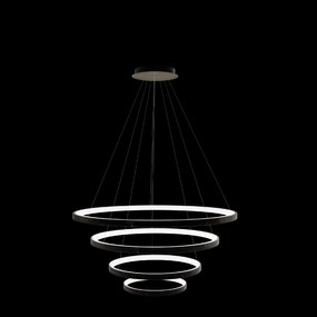 Toolight Toolight, LED stropné svietidlo 20/40/60/80 cm, 82W, 3000K, LHJ014-CP4, čierna, OSW-50005