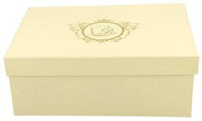 Porcelánová šálka na nohe s podšálkou Ecru Nina 120 ml sada 2ks