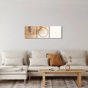 Obraz - Pieseň (s hodinami) (90x30 cm)