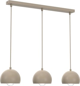 Závesný luster na kábli SOOL 3xE27/15W/230V béžový