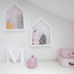 Polička domček stredná - mätová