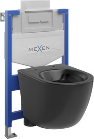 Mexen Fenix XS-U, podomietkový modul a závesné WC Lena, čierna matná, 6853322XX85