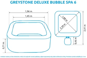 Marimex | Vírivý bazén Pure Spa Greystone Deluxe Bubble Spa 6 NP | 11400295