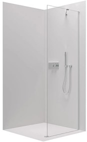 CERANO Cerano, pevná sprchová zástena pre dvere Marino a Volpe 100x190 cm, 6mm číre sklo, chrómový profil, CER-CER-420261