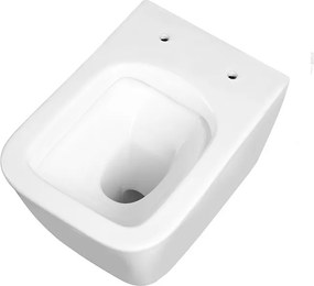 BPS-koupelny Závesná WC misa so SoftClose sedadlom HYD-5616, biela/zlatý lem