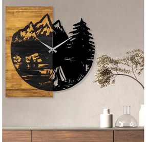 Nástenné hodiny 56x58 cm 1xAA drevo/kov