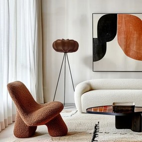 Stojacia lampa CAFEE 1xE27/40W/230V hnedá/čierna