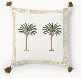 Ručne maľovaný bavlnený poťah na vankúš Tropical