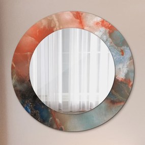 Onyx mranice Okrúhle dekoračné zrkadlo na stenu