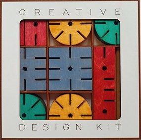 Stavebnica Creative design kit - farebná