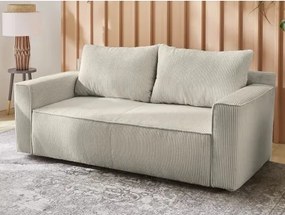 Rozkladacia pohovka Ron, šedo-béžová štruktúrovaná látka%