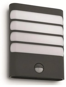 Philips 17274/93/16-LED Vonkajšie svietidlo so senzorom RACCOON 1xLED/3W/230V IP44