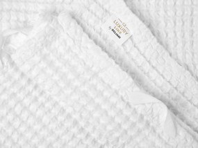 Sada 9 bavlnených uterákov biela AREORA Beliani