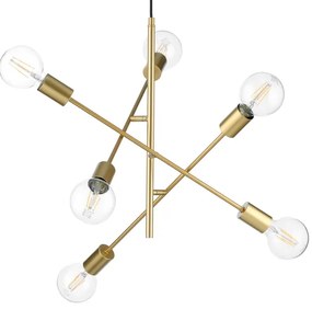 ONLI - Luster na lanku CROSS 6xE27/22W/230V