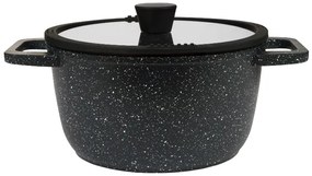 Silvercrest®  Hrniec z hliníkovej zliatiny, 24 cm (čierna žula)  (100390959)