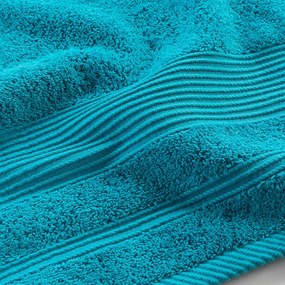 Modrá froté bavlnená osuška 90x150 cm Tendresse – douceur d'intérieur