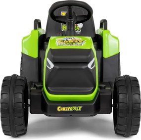 Elektrický traktor s prívesom Rolly zelený