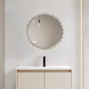 Rea Zrkadlo ⌀80 cm s vyhrievaním a regulovateľným LED osvetlením HOM-02694